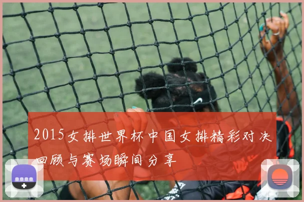 2015女排世界杯中国女排精彩对决回顾与赛场瞬间分享